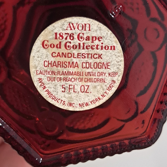 Vintage Avon 1876 Cape Cod Collection Candle Holder ( Cologne Bottle ) - Picture 2 of 2